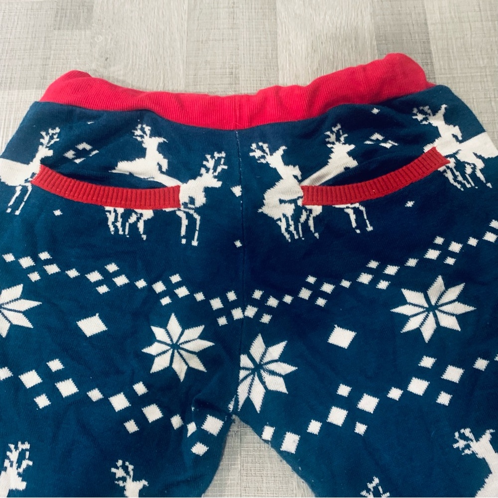 Naughty Christmas reindeer joggers with drawstring and pockets. Size Small 💫
